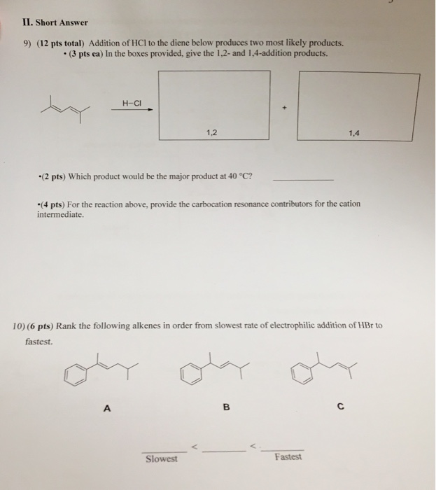 Write a mechanism for the following reaction choose the most likely