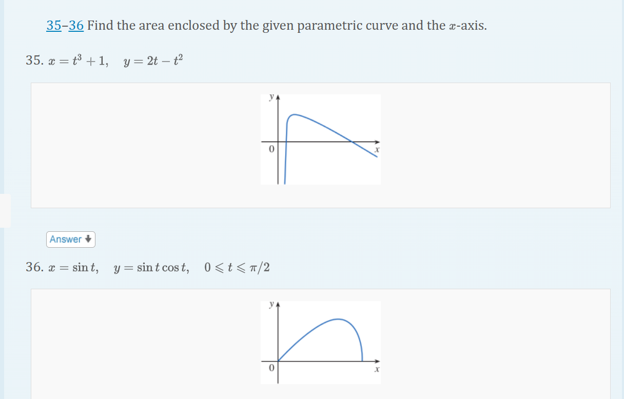 Solved Find The Area Enclosed By The Given Parametric Chegg