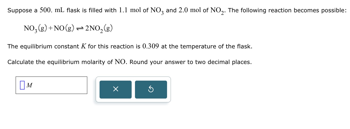 Solved Suppose A Ml Flask Is Filled With Mol Chegg