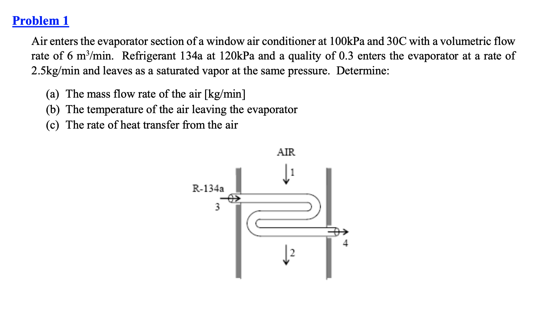 Air Enters The Evaporator Section Of A Window Air Chegg