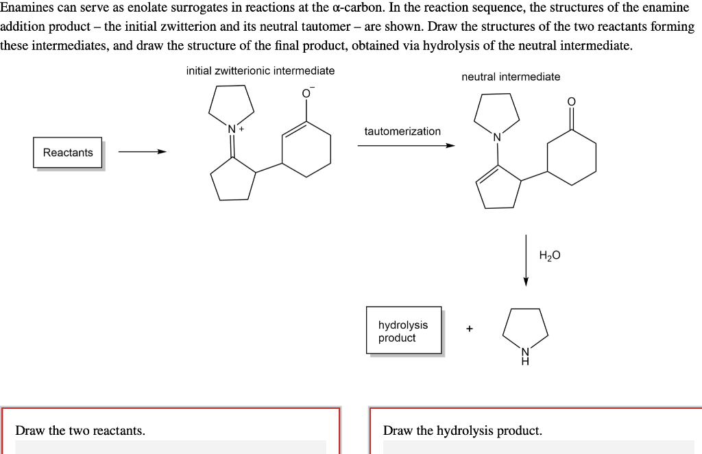 Solved Enamines Can Serve As Enolate Surrogates In Reactions Chegg