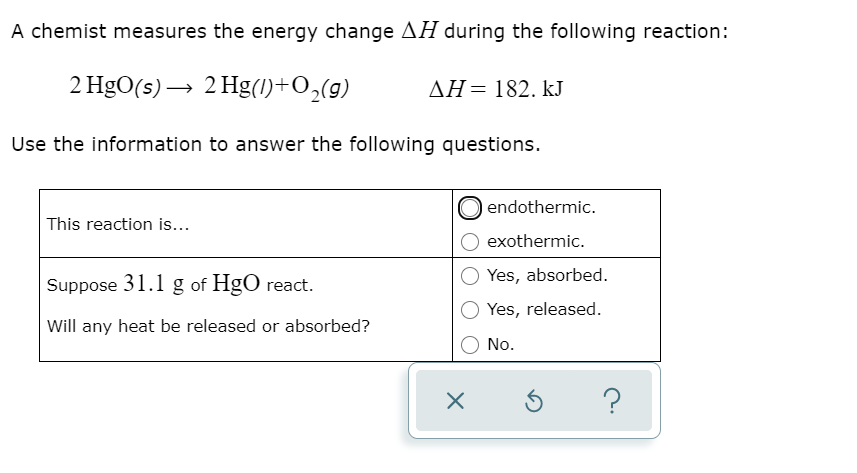 Solved A Chemist Measures The Energy Change AH During The Chegg