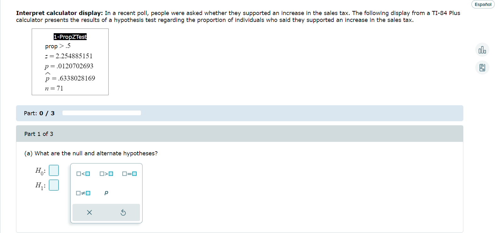 Solved Interpret Calculator Display In A Recent Poll Chegg