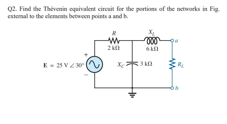 Solved Q Find The Th Venin Equivalent Circuit For The Chegg