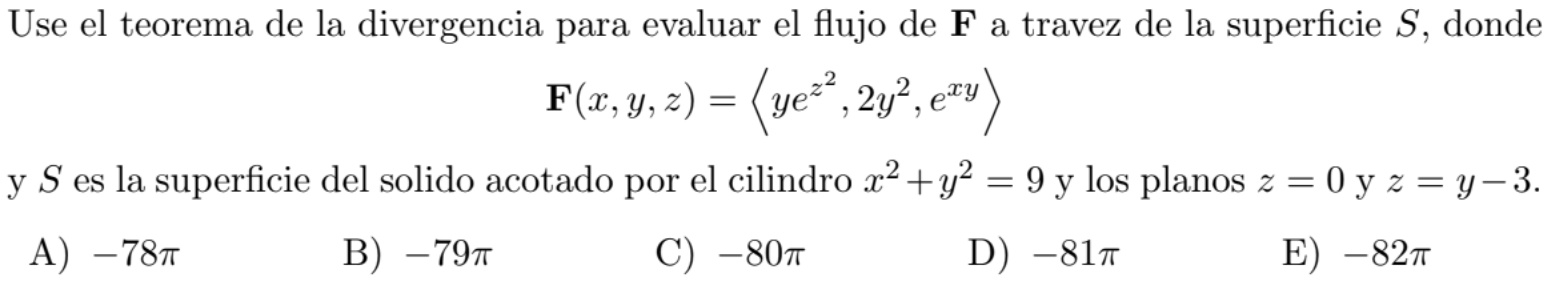 Resuelto Use El Teorema De La Divergencia Para Evaluar El Chegg Mx