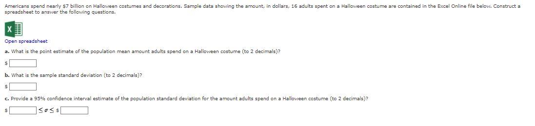 Solved Americans Spend Nearly Billion On Halloween Chegg