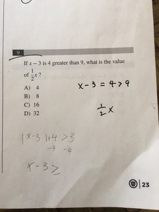 if-x-3-is-4-greater-than-9-what-is-the-value-x-of-chegg