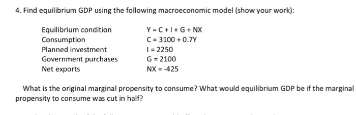 How To Calculate Equilibrium Gdp