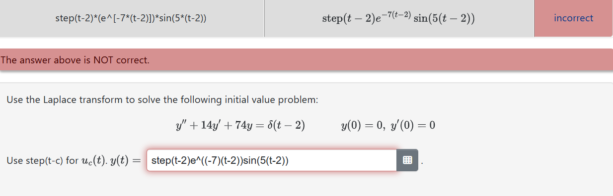 Solved Use The Laplace Transform To Solve The Following I