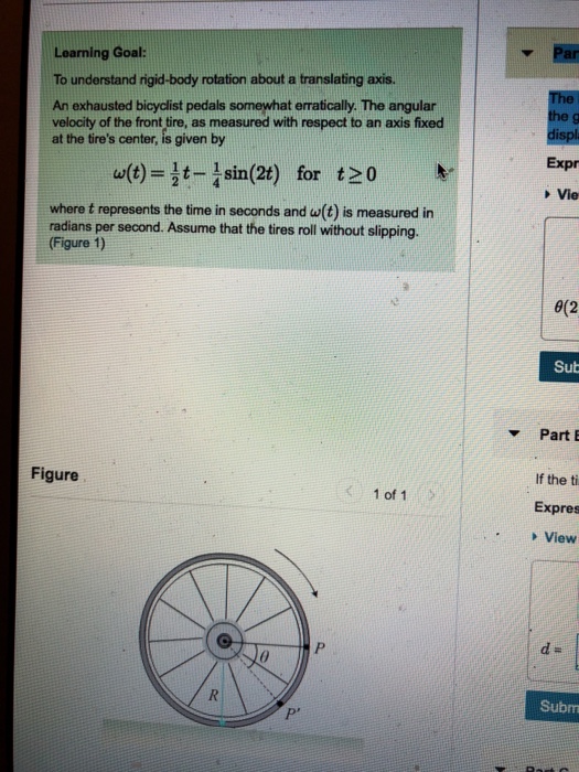 Solved Par Learning Goal To Understand Rigid Body Rotation Chegg