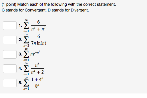 Solved Point Match Each Of The Following With The Chegg