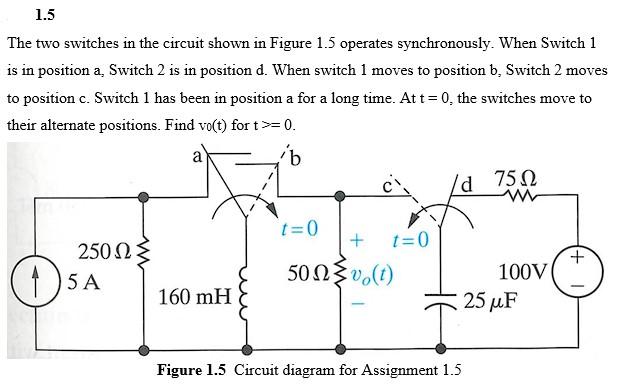 Solved The Two Switches In The Circuit Shown In Figure Chegg