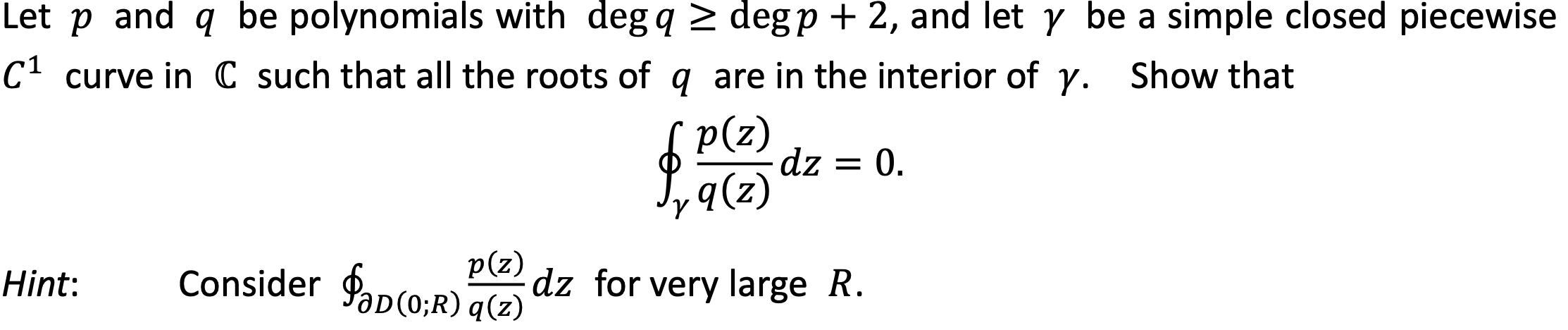 Solved Let P And Q Be Polynomials With Deg Q Deg P 2 And Chegg