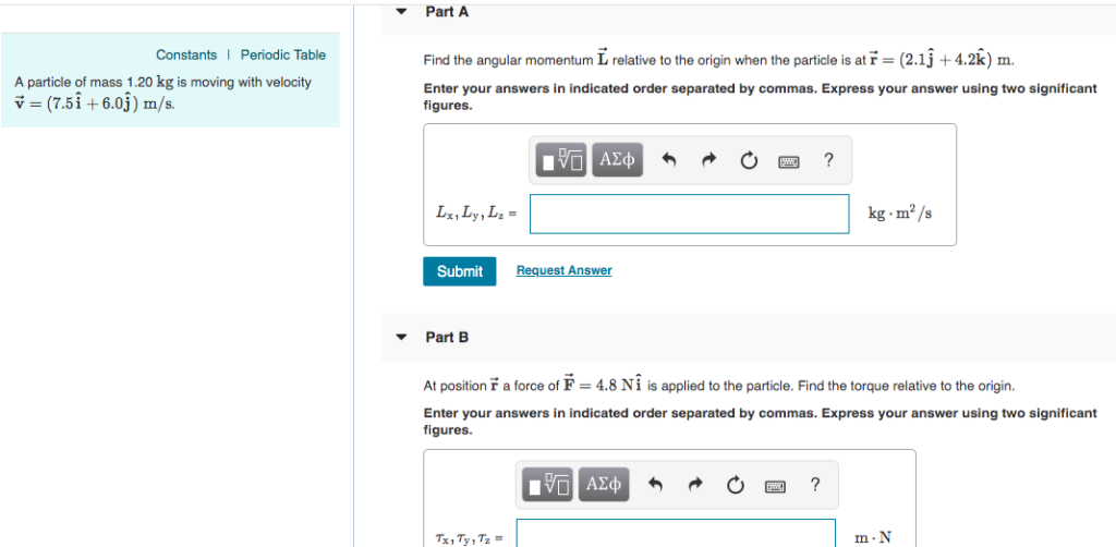 Solved Part A Constants Periodic Table Find The Angular Chegg