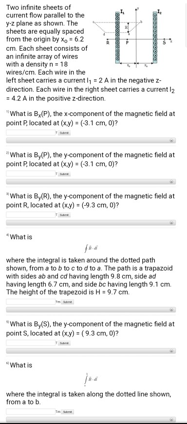 Solved Two Infinite Sheets Of Current Flow Parallel To The Chegg