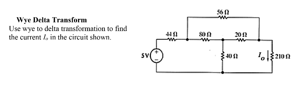 Solved Use Wye To Delta Transformation To Find The Current Chegg