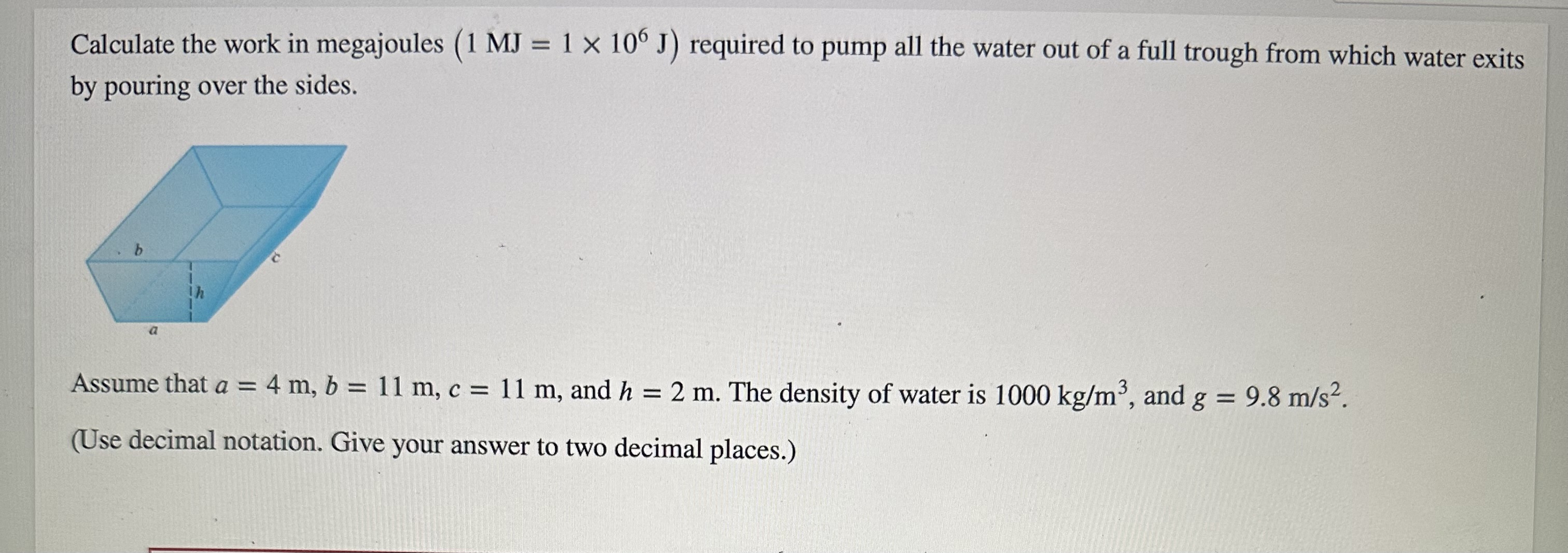 Solved Calculate The Work In Megajoules 1MJ 1106 J Chegg