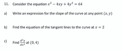 Solved Consider The Equation X Xy Y A Write An Chegg