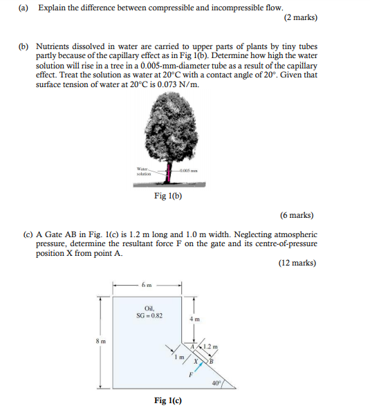 Solved A Explain The Difference Between Compressible And Chegg