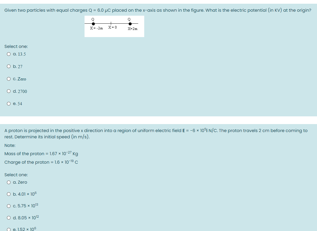 Solved Given Two Particles With Equal Charges Q Pc Chegg