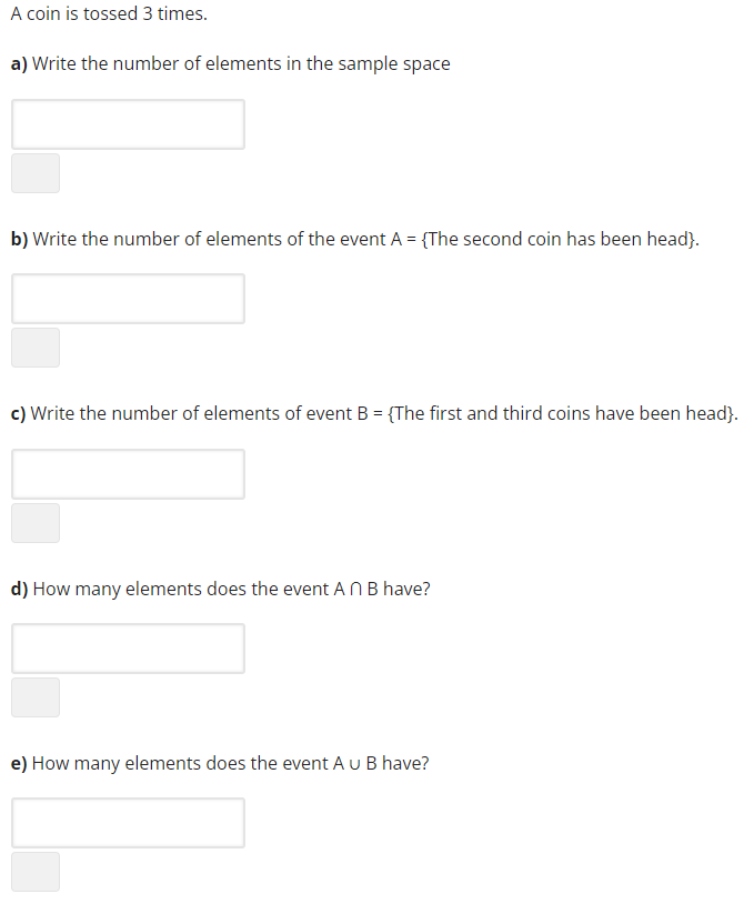 Solved A Write The Number Of Elements In The Sample Space Chegg