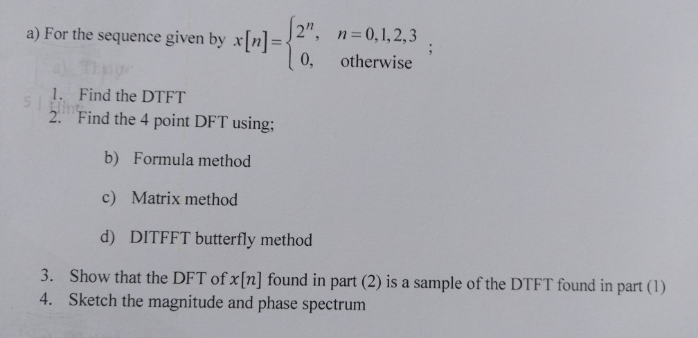 Solved A For The Sequence Given By X N N Chegg