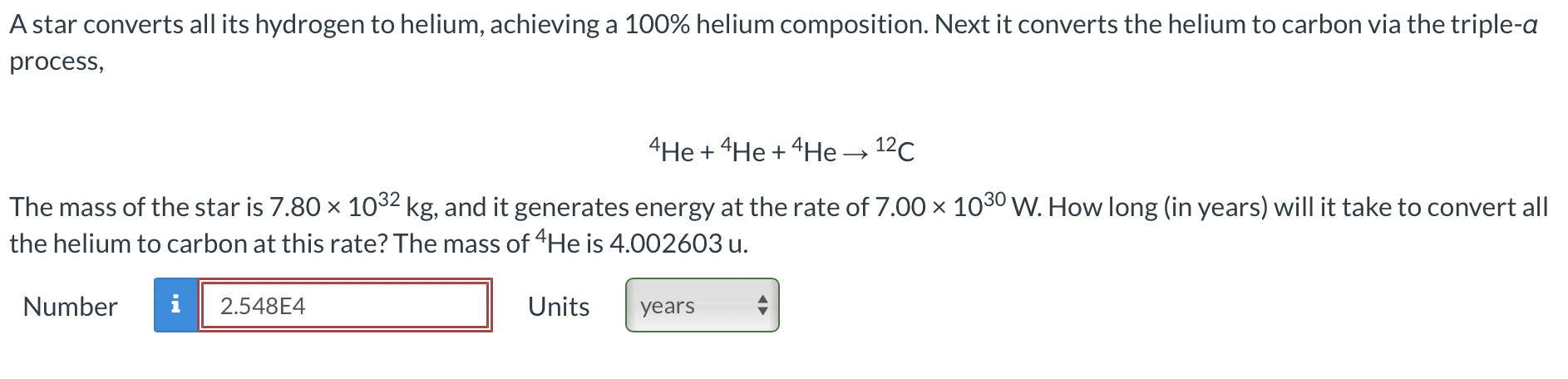 Solved A Star Converts All Its Hydrogen To Helium Achieving Chegg