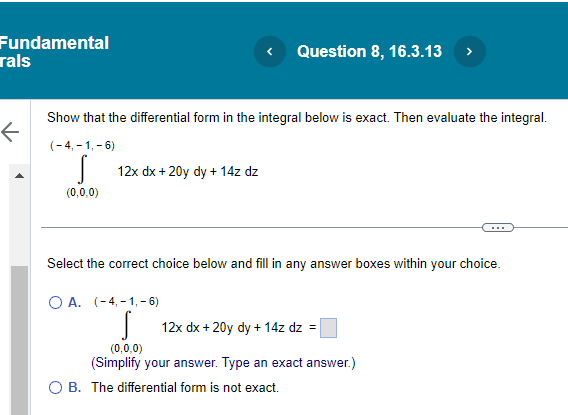 Solved Show That The Differential Form In The Integral Below Chegg