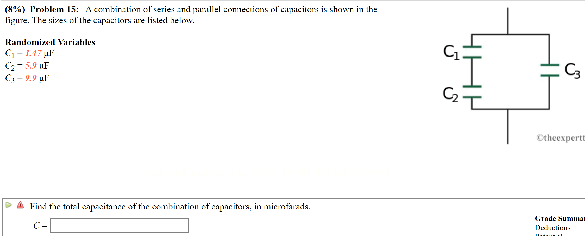 Solved 8 Problem 15 A Combination Of Series And Parallel Chegg