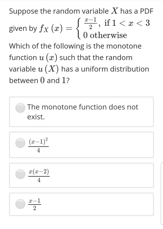 Solved Suppose The Random Variable X Has A Pdf Given By Fy Chegg