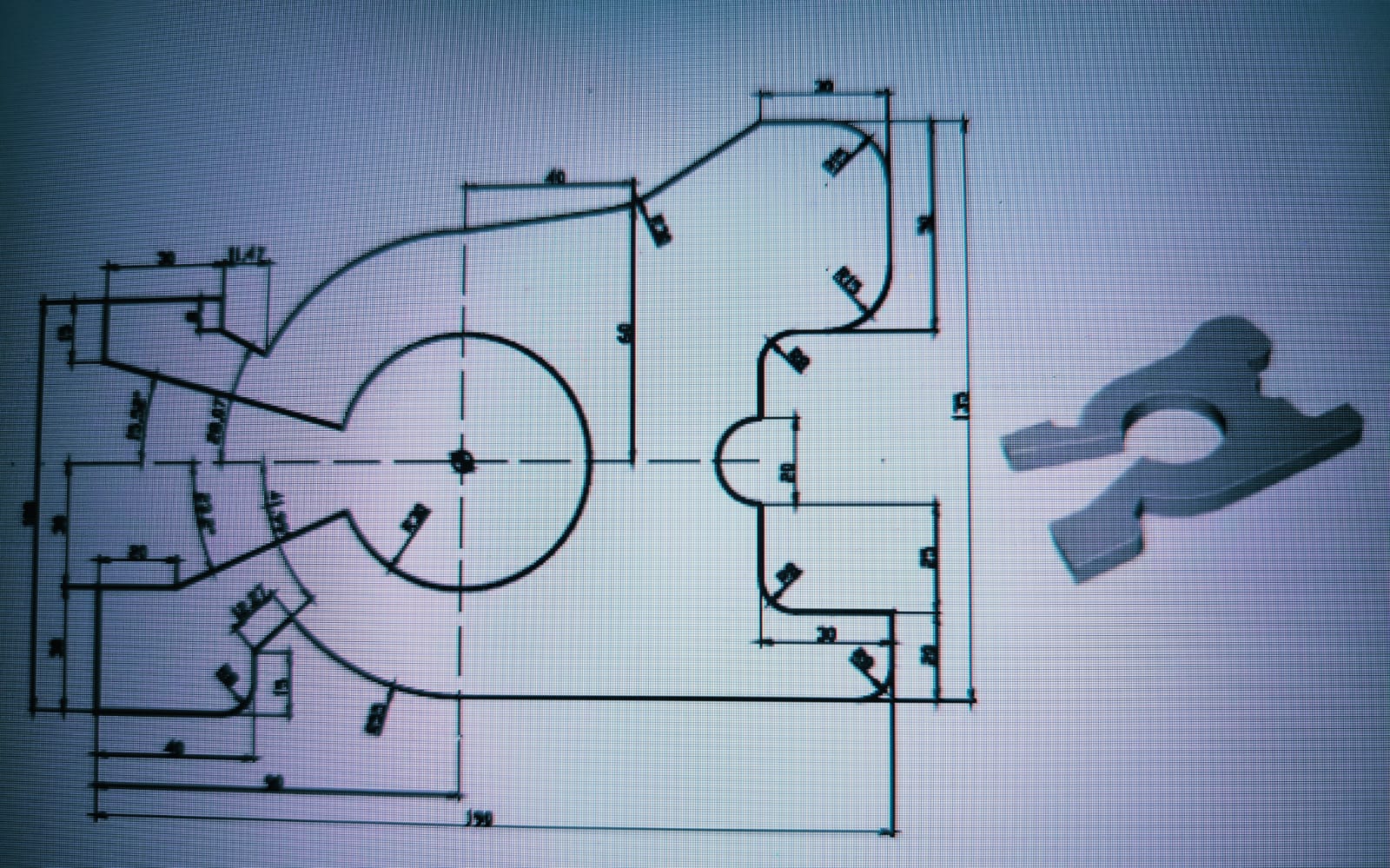 Solved Write A Cnc Code On Given Figure Chegg