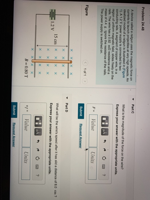 Solved What Is The Current A Device Called A Railgun Uses Chegg