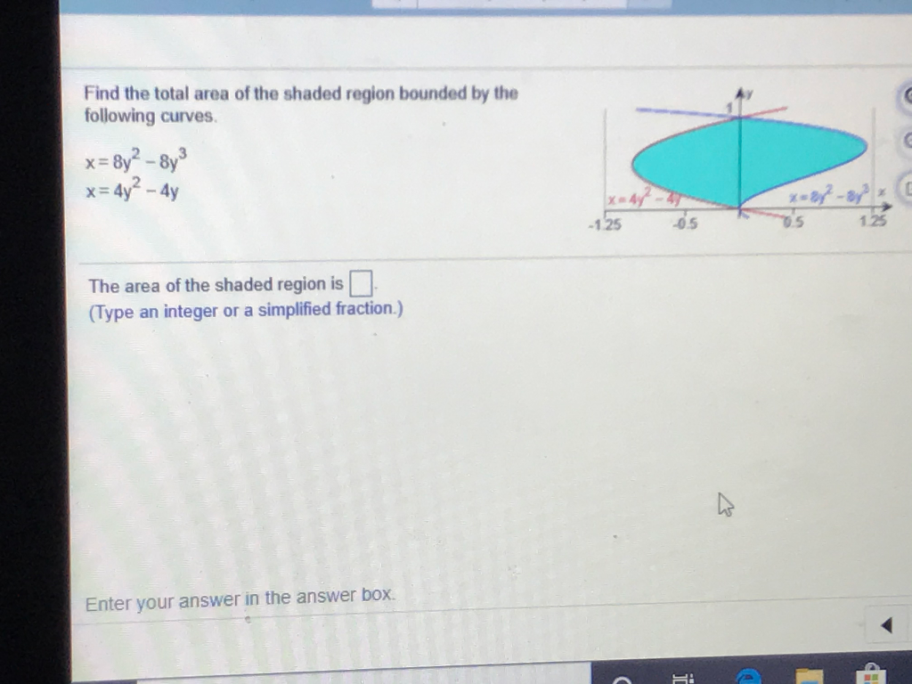 Solved Find The Total Area Of The Shaded Region Bounded By Chegg