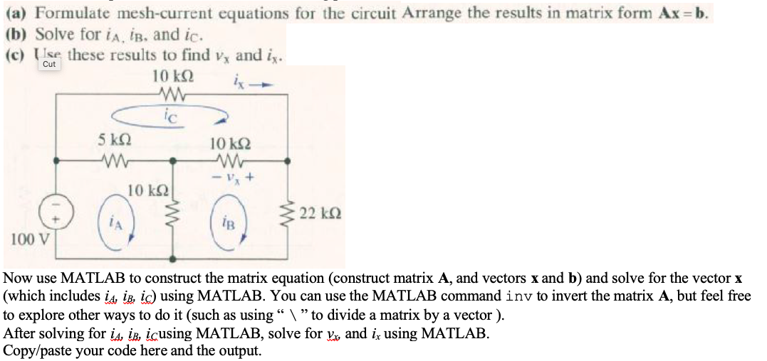 Solved A Formulate Mesh Current Equations For The Circuit Chegg