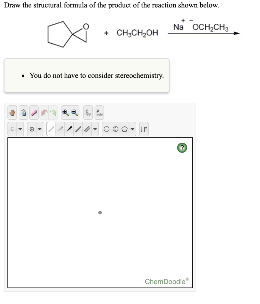 Solved Draw The Structural Formula Of The Product Of The Chegg