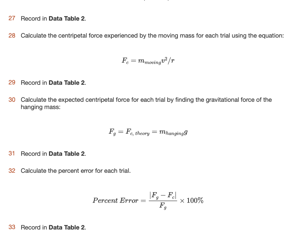 Solved Data Table 1 Constants For Varying Radius Number Of Chegg