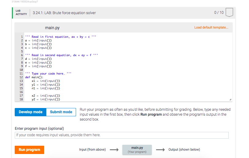 Lab Brute Force Equation Solver Numerous Chegg