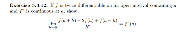 Solved Exercise 5 3 12 If F Is Twice Differentiable On An Chegg