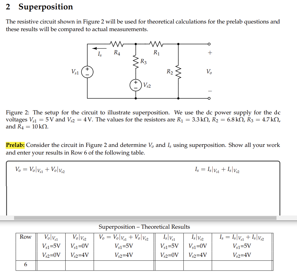 Solved Superposition Theorem Problem Chegg