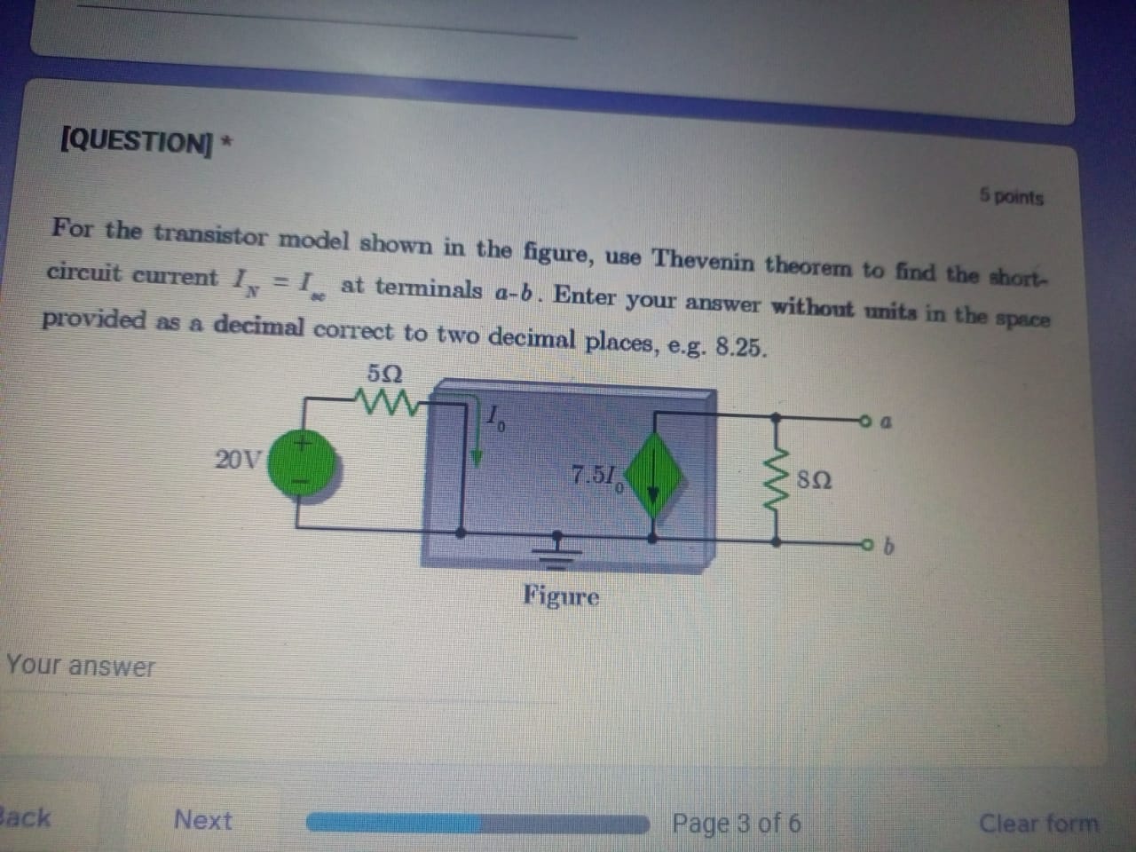 Solved Points For The Transistor Model Shown In The Chegg