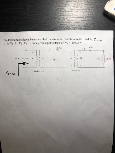 Solved The Transformers Shown Below Are Ideal Transformers Chegg