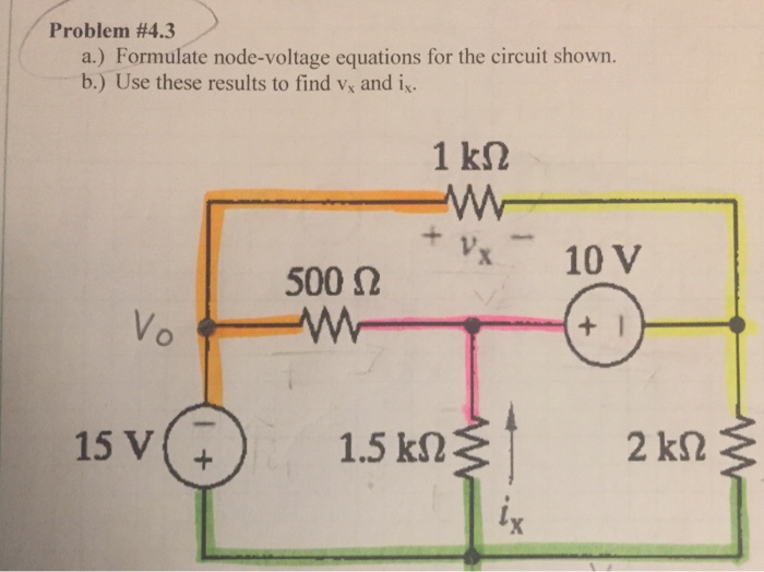 Solved Formulate Node Voltage Equations For The Circuit Chegg