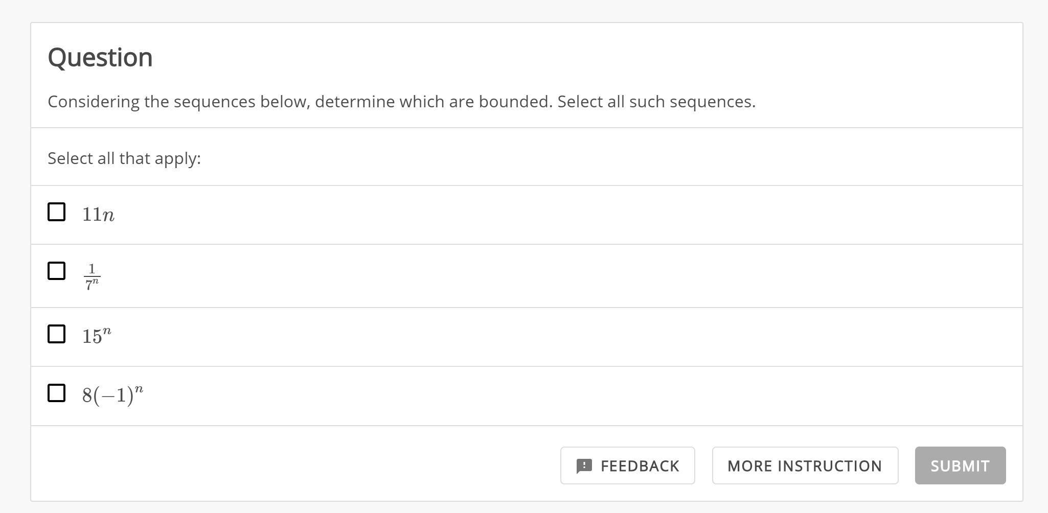 Solved Considering The Sequences Below Determine Which Are Chegg