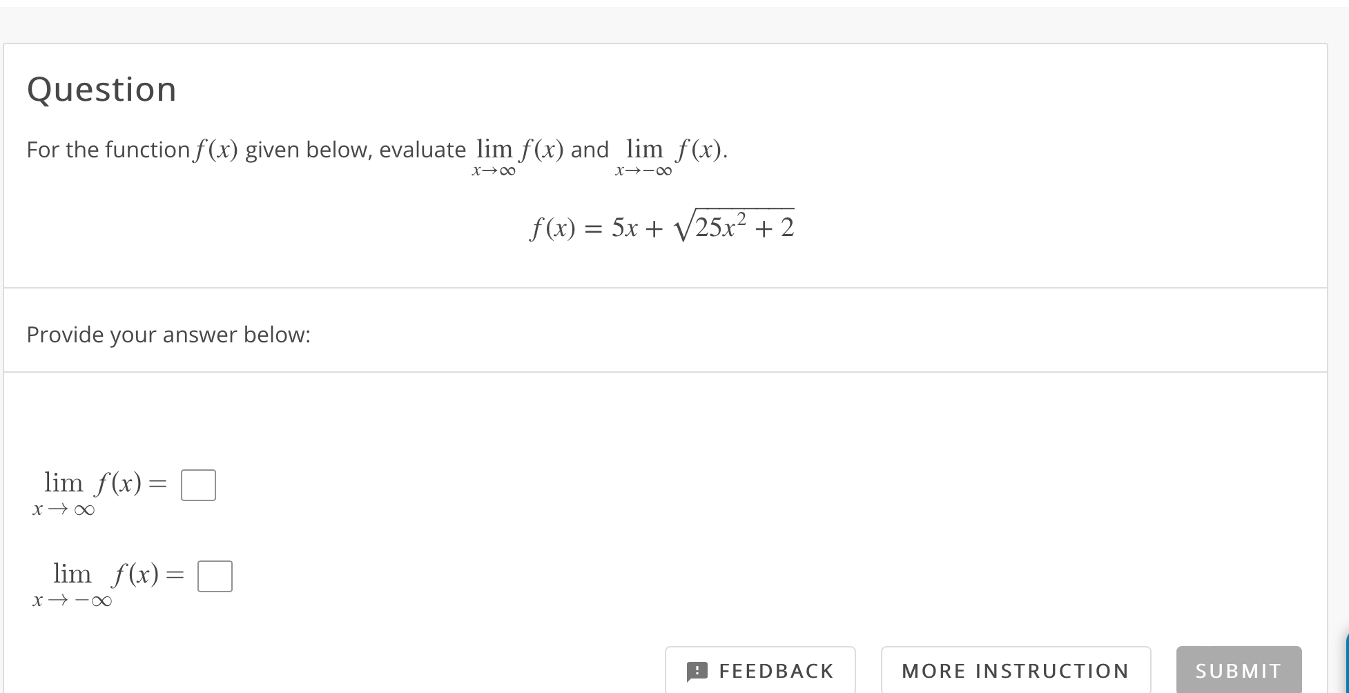 Solved For The Function F X Given Below Evaluate Chegg