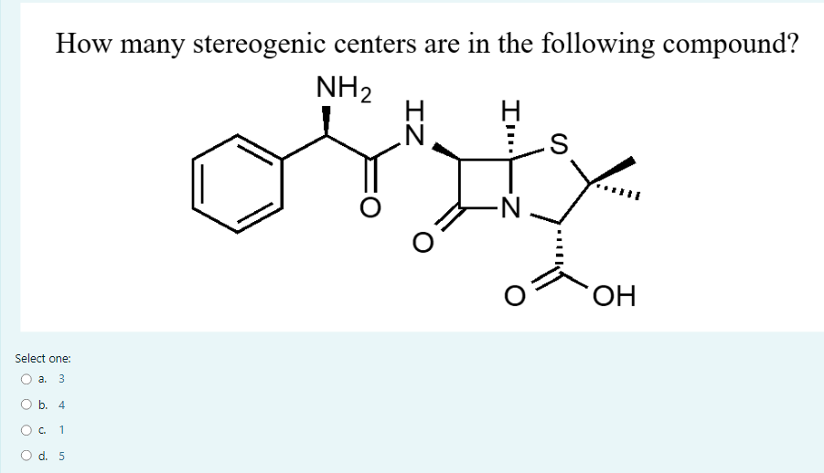 Solved How Many Stereogenic Centers Are In The Following Chegg