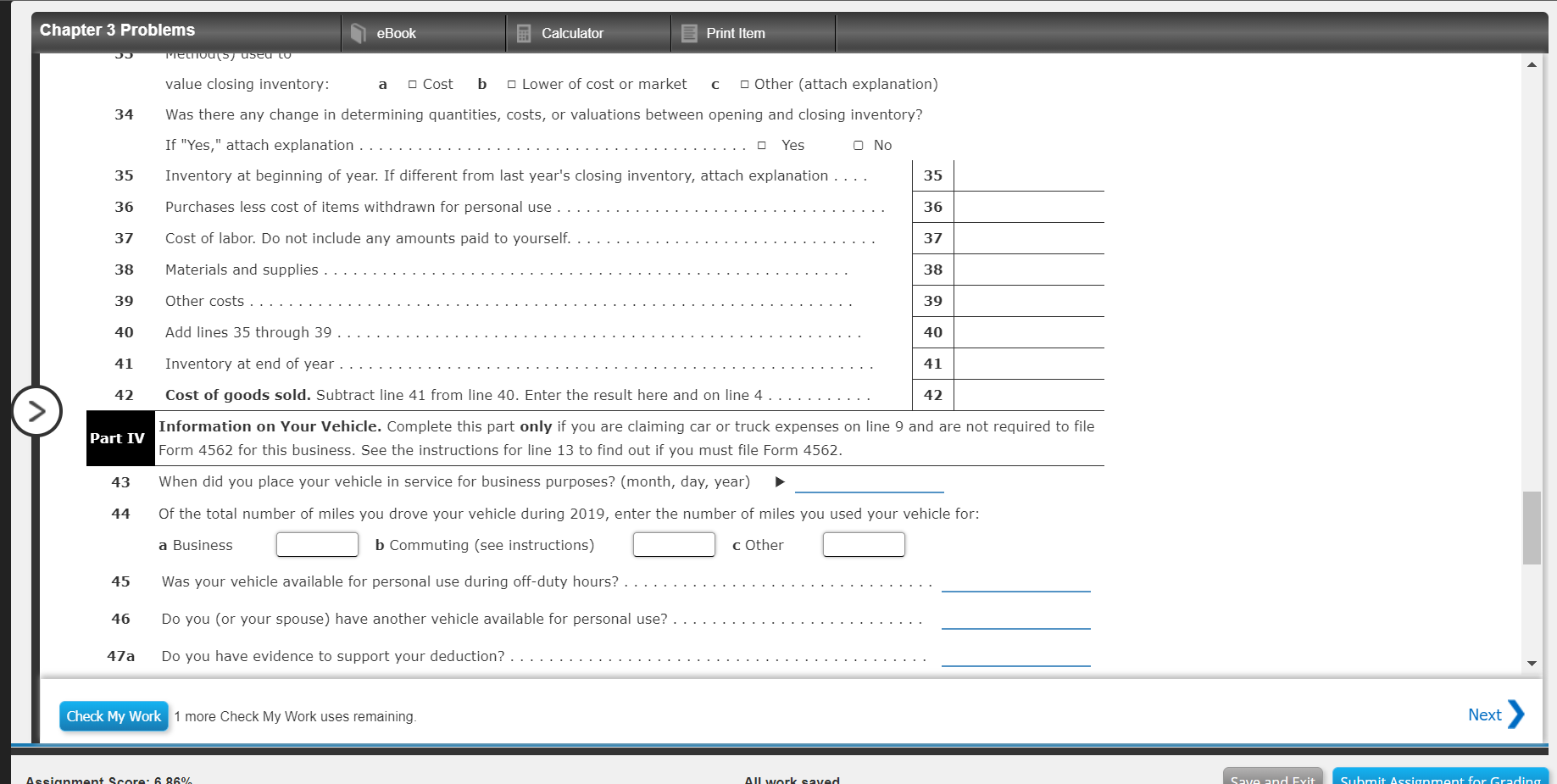 FILL OUT THE SCHEDULE C FORM 1040 04 1040 SR USING Chegg