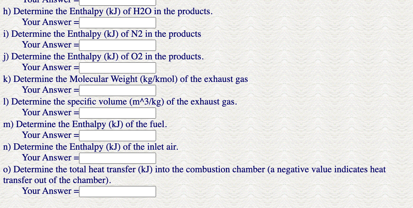 Solved Liquid Octane C H Cp Kj Kg K Is Burned In Chegg