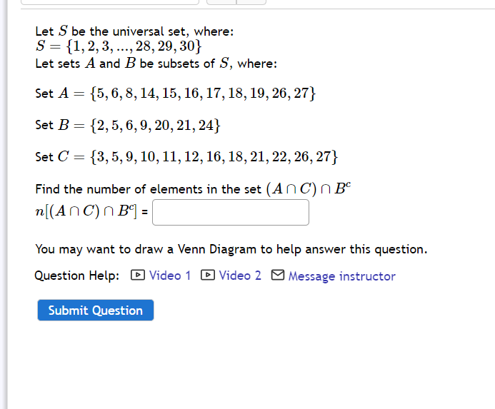 Solved S Let Sets A And B Be Subsets Of Chegg