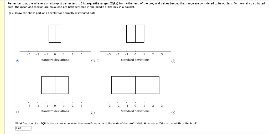 Solved Remember That The Whiskers On A Boxplot Can Extend Chegg