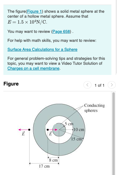 Solved The Figure Figure 1 Shows A Solid Metal Sphere At Chegg